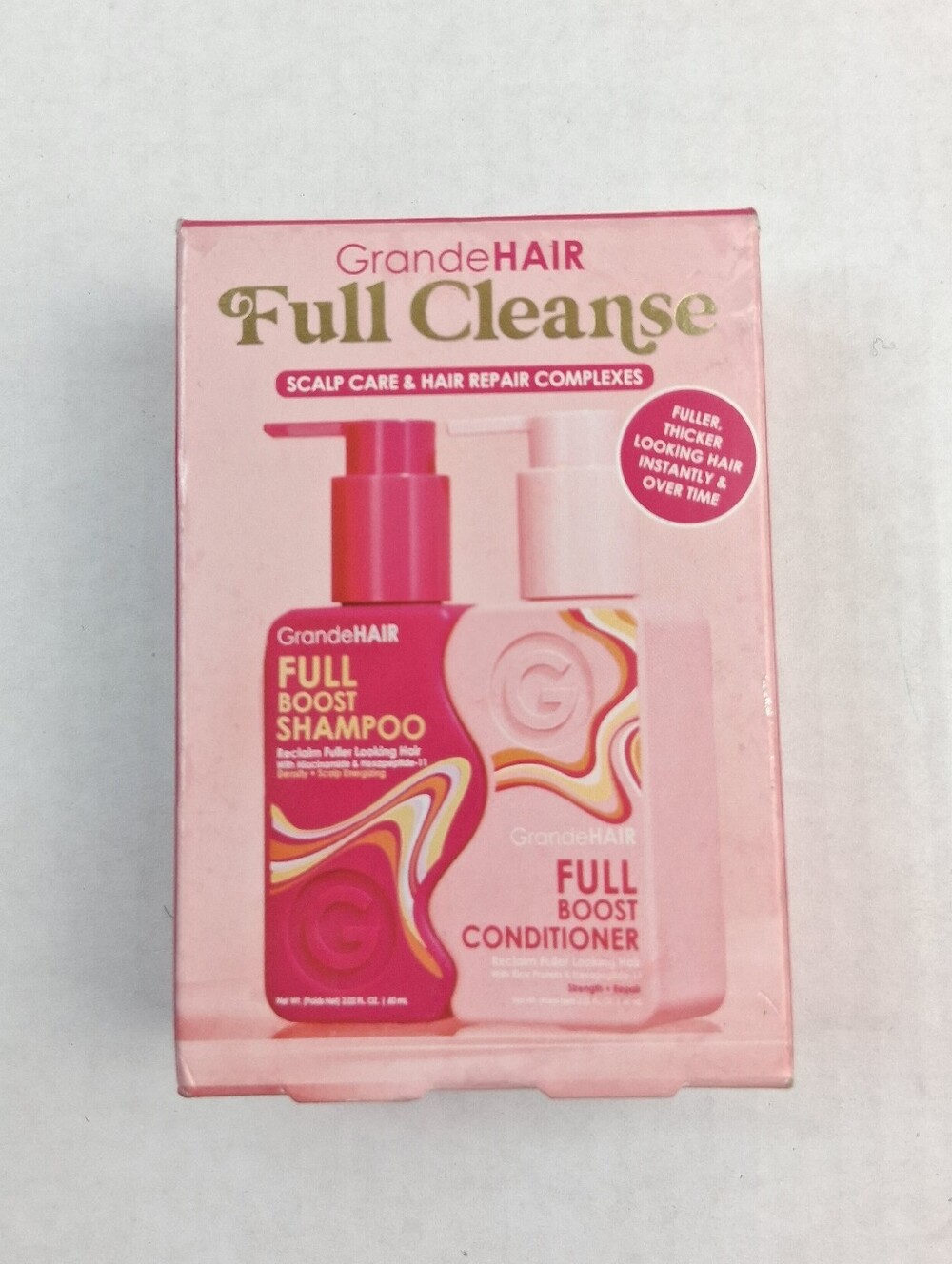 GrandeHair Full Boost Shampoo & Conditioner Travel Size Set